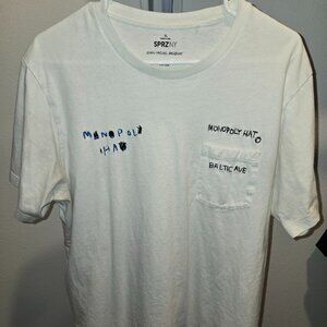 Jean-Michel Basquiat Monopoly Graphic T-Shirt by SPRZ NY Size XL